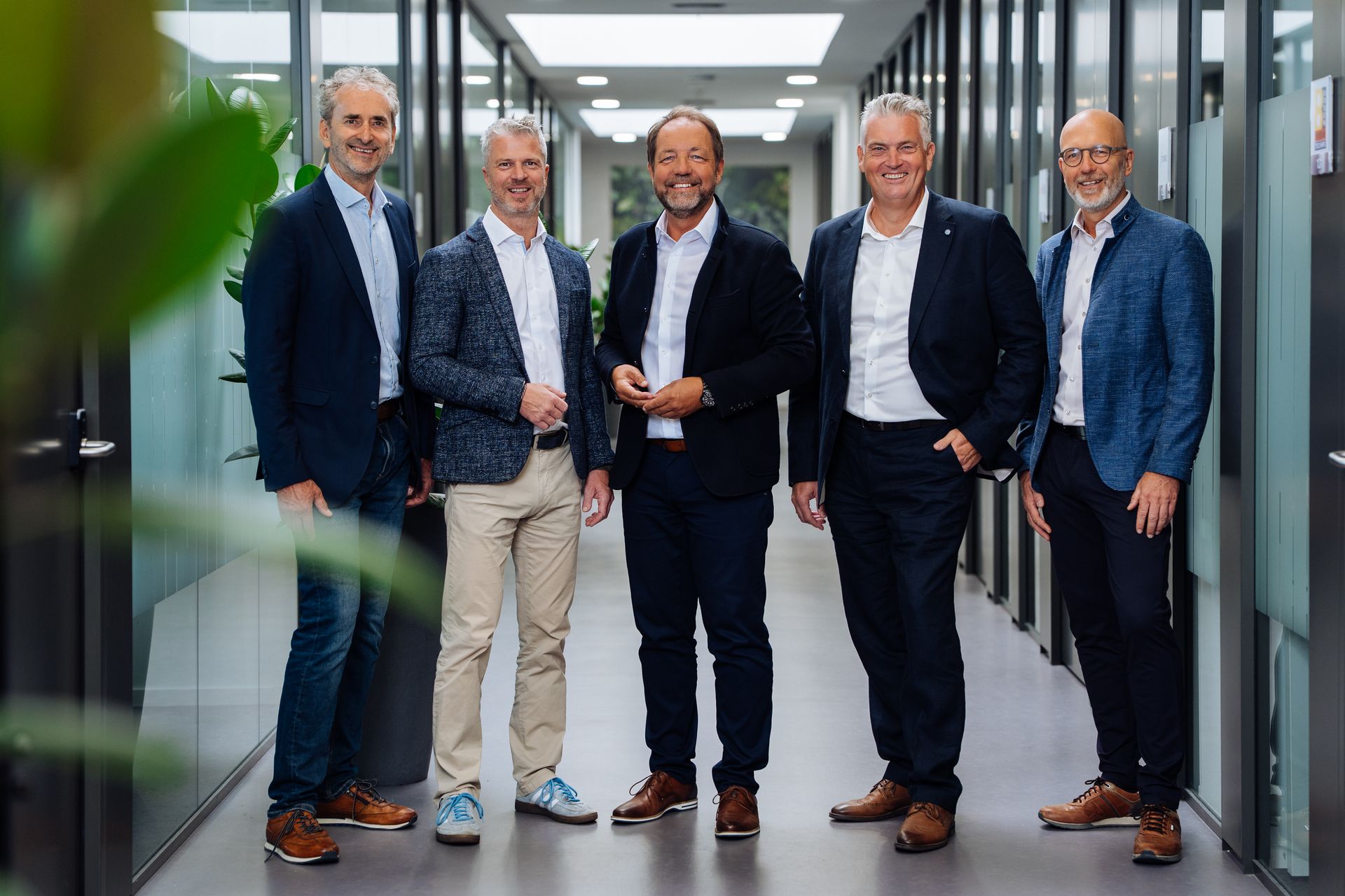 Die Macher von easyIMPACT: Wolfgang Pfleger, Johann Schabauer, Gerhard Jannach, Raimund Dopplereiter, Horst Exenberger